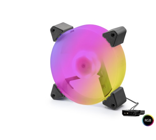 Kasa Fanı 5. Nesil Rgb 12 Cm - Siyah ND2664