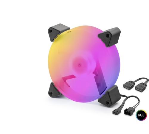 Kasa Fanı 5. Nesil Rgb 12 Cm - Siyah ND2665