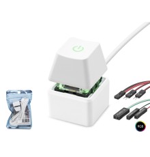 Masaüstü Bilgisayar Rgb Power Tuşu On/Off Switch Beyaz ND2810