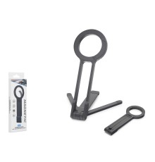 Manyetik Katlanir Masaüstü Telefon Standı Plastik - Siyah ND8029