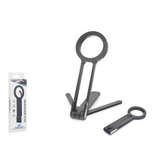 Manyetik Katlanir Masaüstü Telefon Standi Metal - Siyah ND8030