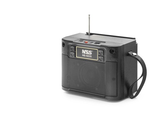 Bluetooth Fm Radyo Tws Usb Tf Aux Solar Şarjli Taşinabilir Kamp Hoparlör - Si̇yah NS522S