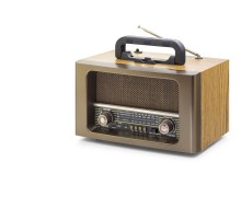 Bluetooth Nostaljik Hoparlör Fm Kumandalı 31 X 17.7 X 19.9 Cm NS6670BT