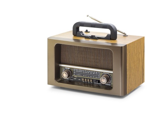 Bluetooth Nostaljik Hoparlör Fm Kumandalı 31 X 17.7 X 19.9 Cm NS6670BT