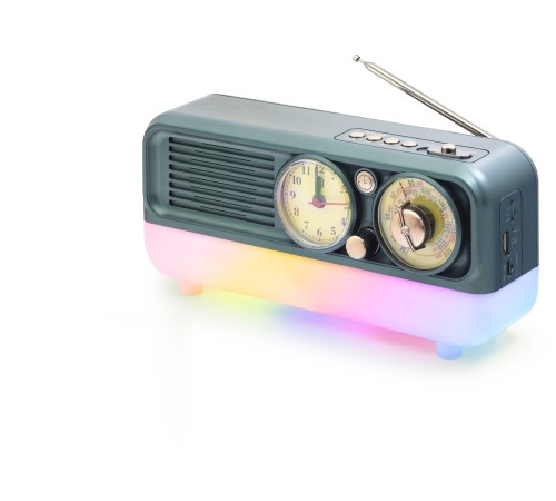 Bluetooth Nostaljik Hoparlör Fm Retro Saatli 18.1 X 11.9 X 19.8 Cm NS7210BT