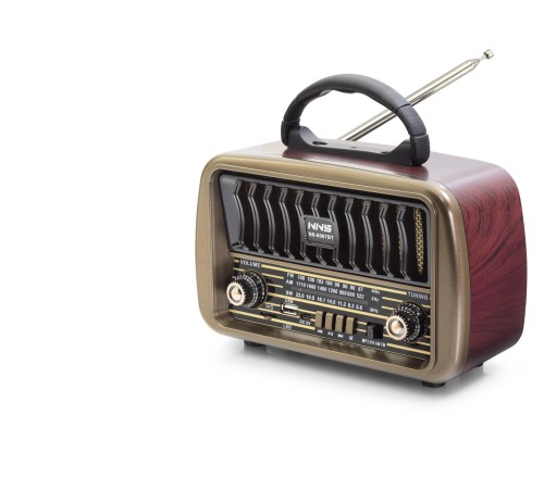 Bluetooth Nostaljik Hoparlör Fm 21.3 X 8.9 X 14.6 Cm NS8067BT