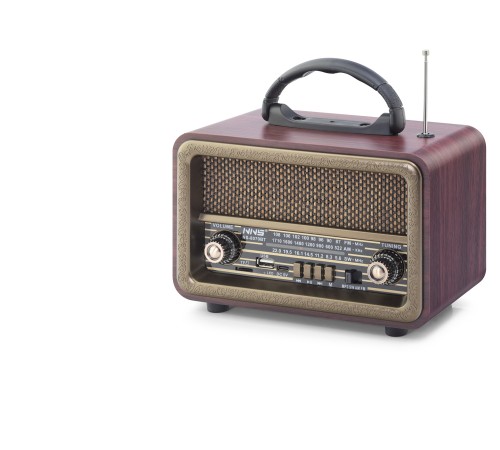 Bluetooth Nostaljik Hoparlör Fm 20 X 10.2 X 14.5 Cm NS8070BT