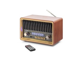 Bluetooth Nostaljik Hoparlör Fm Kumandalı 30 X 16 X 18.8 Cm NS8075BT