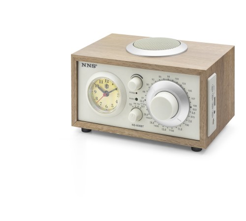 Bluetooth Nostaljik Hoparlör Fm Retro Saatli 217 X 160 X 130 Cm NS808BT