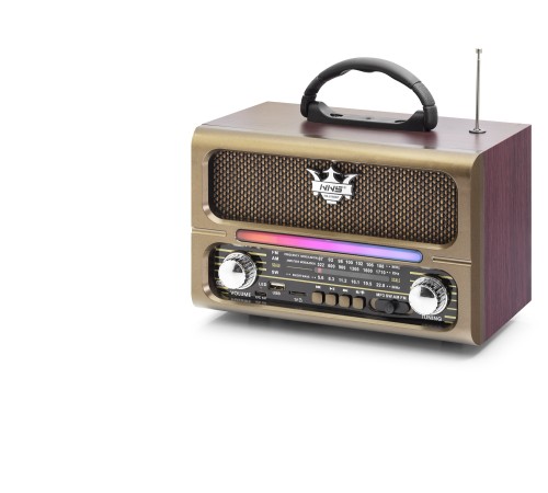 Bluetooth Nostaljik Hoparlör Fm 23 X 12.4 X 16.3 Cm NS8188BT
