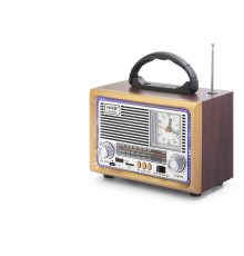 Bluetooth Nostaljik Hoparlör Fm Retro Saatli 20 X 10.2 X 14.5 Cm NS8890BT