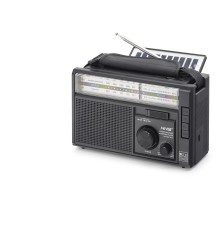 Bluetooth Solar Panelli Fm Radyo Usb Tf Nostaljik Hoparlör - Siyah NS9951BTS