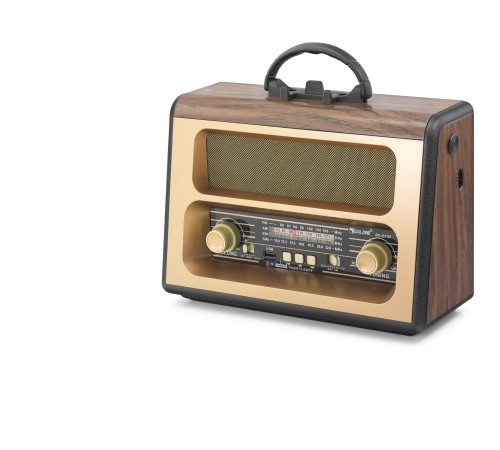 Bluetooth Fm Nostaljik Hoparlör Usb Tf - Kahverengi RXBT88