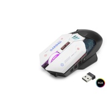 W19 Kablosuz Gaming Mouse Dual Mod 10000 Dpi 7 Tuş Makro 1000 Hz Rgb - Siyah Beyaz