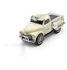 Bluetooth Hoparlör Fm Antika Pickup Tasarımlı - Sarı WS695