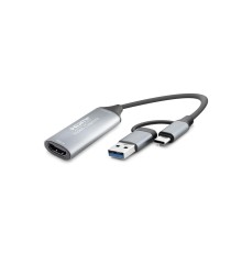 Hdmi Video Capture Type-C + Usb3.0 4K 30Hz Gri HDX7856