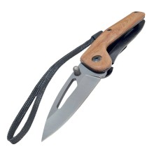 Taktik Çakı Küçük Paslanmaz Çelik Ahşap Sap 15 Cm