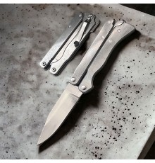 Katlanan Kelebek Çakı Metalik 15 Cm