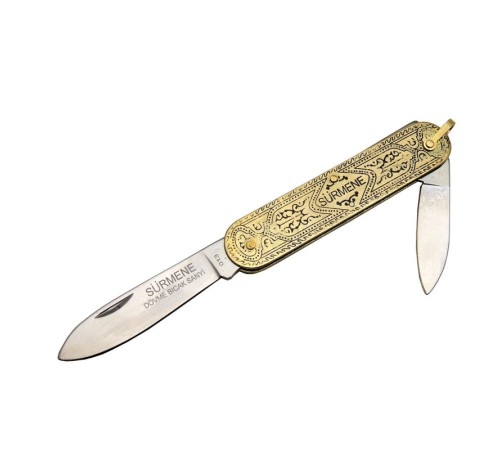 Metal Saplı Sürmene 013 Geleneksel Hediyelik Çakı 14 Cm