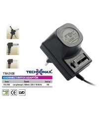 Technomax Tm-2108 Adaptör 12v 500ma Kademeli