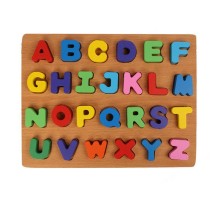 3D Ahşap Harfler Eğitici Yapboz Puzzle