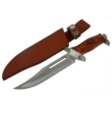 111 Rambo Bıçağı 32 cm - Ahşap Metal Saplı, Perçinli