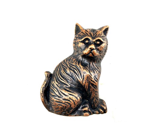 Antika Tarz Dekoratif Pirinç Kedi Kapı Tokmağı, Taktak - 110x80mm, Antik Antika Tarz Dekoratif Pirinç Kedi Kapı Tokmağı, Taktak - 110x80mm, Antik