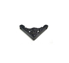 Antika Tarz Dekoratif Pirinç Köşe Süsü - 58x58 mm, Oksit