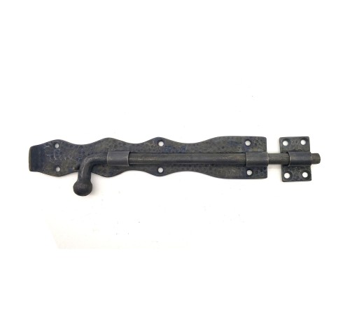 Antika Tarz Dekoratif Pirinç Dövme Kapı Sürgüsü - 25cm, Oksit Antika Tarz Dekoratif Pirinç Dövme Kapı Sürgüsü - 25cm, Oksit