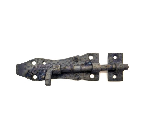 Antika Tarz Dekoratif Pirinç Dövme Kapı Sürgüsü - 7,5cm, Oksit Antika Tarz Dekoratif Pirinç Dövme Kapı Sürgüsü - 7,5cm, Oksit