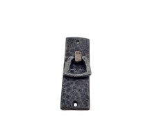 Antika Tarz Dekoratif Pirinç Dik Dövme Mobilya Kulbu - 90x31 mm, Oksit