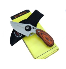 Browning 087 Yüzme Kamp Bıçak 16 cm - Ahşap Sap, Özel Kılıflı