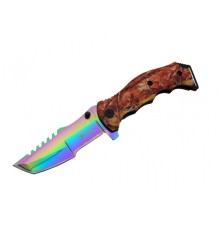 Tanto FST 3039 A Tırtıklı Gökkuşağı Kamp Çakı 23 cm - G10 Sap, Yarı Otomatik