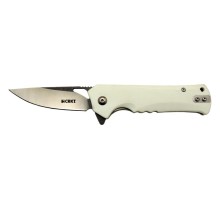 Crkt Muskie 202 AWY Beyaz Kamp / Outdoor Çakı 18cm - Yarı Otomatik, Kutulu
