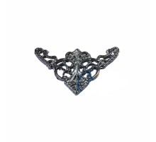 Dekoratif Köşe Süsü, Köşelik - Küçük, 19x34mm, Nikel, 100 Adet