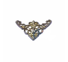 Dekoratif Köşe Süsü, Köşelik - Küçük, 19x34mm, Sarı, 1 Adet