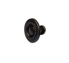 Dekoratif Zamak Düğme - 23x23mm, Eskitme, 1 Adet