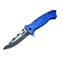 Lanmark M30B Tırtıklı Kamp Çakı 21 cm - Plastik Sap, Otomatik