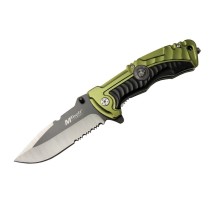 4-12-1 Haki Kurtarma / Kamp Çakısı 21cm- Yarı Otomatik, Testere Detaylı, Cam Kırma Aparatlı