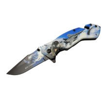 4 23 4 Air Force Kurtarma / Kamp Çakı 20cm - Yarı Otomatik, Cam Kırma Ve İp Kesme Aparatlı