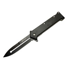 4 35BK Siyah Bas - Çek Kamp Çakı 20cm- Otomatik