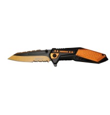 4171 Turuncu Kamp Çakı 21cm - Yarı Otomatik, Testere Detaylı