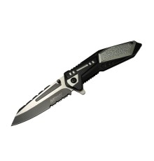4172 Gri Kamp Çakı 21cm - Yarı Otomatik, Testere Detaylı