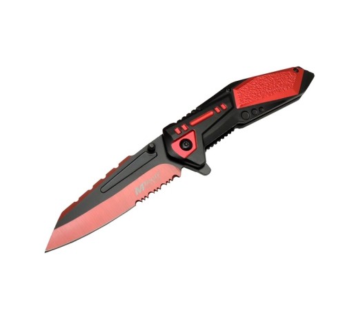 4173 Kırmızı Kamp Çakı 21cm - Yarı Otomatik, Testere Detaylı 4173 Kırmızı Kamp Çakı 21cm - Yarı Otomatik, Testere Detaylı