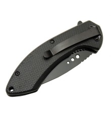 4215 Kırmızı Kamp Çakı 20cm- Yarı Otomatik, Oluklu