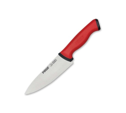 34159 Duo Şef Bıçağı 16 cm - Kırmızı Kaymaz Sap 34159 Duo Şef Bıçağı 16 cm - Kırmızı Kaymaz Sap