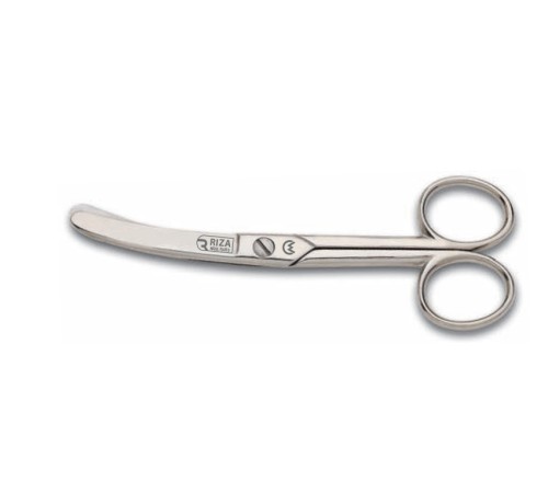 Rıza M-159 Eğri Manifatura Makası No: 5 inç / 12,70 cm - Nikel Kaplama Rıza M-159 Eğri Manifatura Makası No: 5 inç / 12,70 cm - Nikel Kaplama