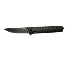 SOG Kendo 4010 BK Siyah Kamp Çakı 21cm - Yarı Otomatik, Metal Sap, Kılıflı