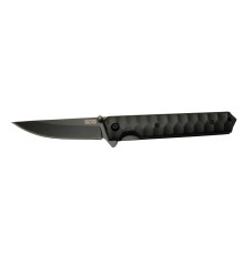SOG Kendo 4010 BK Siyah Kamp Çakı 21cm - Yarı Otomatik, Metal Sap, Kılıflı