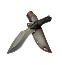 Sog Vaquita Kukri 807B BK Eskitme Outdoor Bıçak 27cm - Ahşap Sap, Deri Kılıf